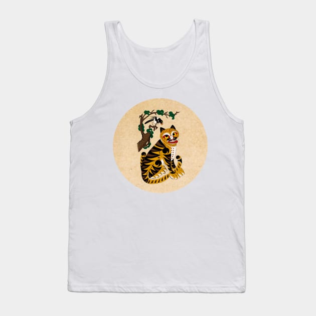 Minhwa: Tiger and Magpie A Type (Korean traditional/folk art) Tank Top by koreanfolkpaint